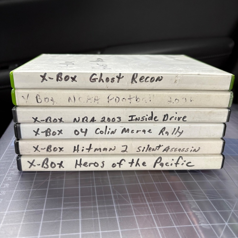 Original Xbox Game Lot 6 Ghost Recon Hitman 2‎ Heroes Pacific Excellent Discs